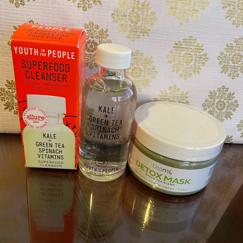 Green Tea Duo Includes Teami Detox Mask and Youth to the People Cleanser